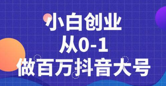 蛋解创业抖音短视频从0到1做百万大号，爆款内容策划，产品千万级别的曝光！-构词网