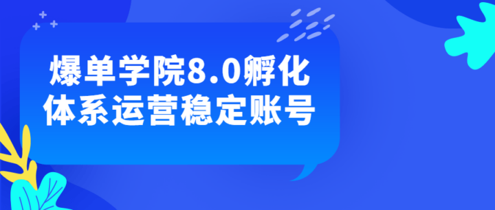 爆单学院8.0孵化体系运营稳定账号-构词网