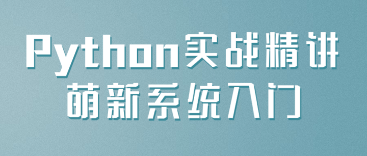 Python实战精讲萌新系统入门教程-构词网