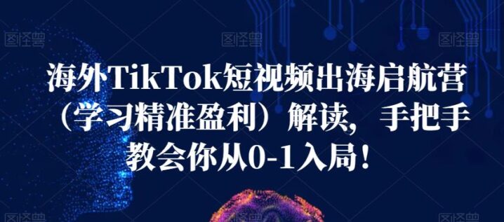 海外TikTok短视频出海启航营精准盈利-构词网